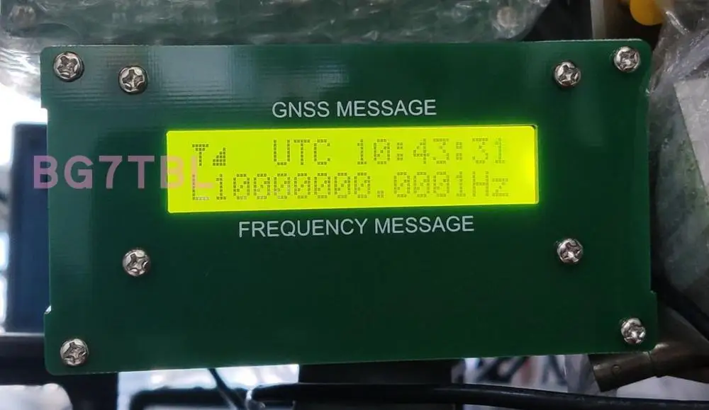 BG7TBL LCD-GNSS 규율 오실레이터, GNSS GPS 지원, BDS 글로나스 갈릴레오, 10MHz