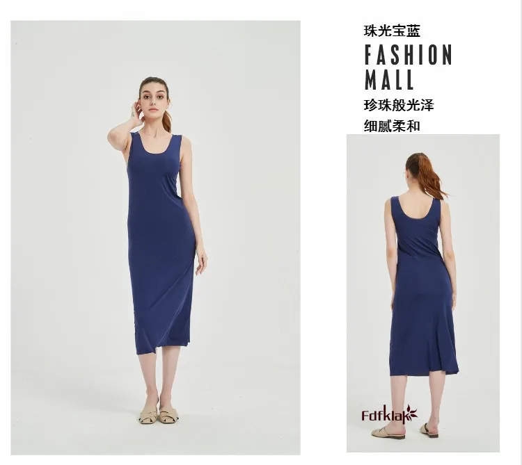 M-5XL Plus Size Nightgowns Women Sexy Ice Silk Nightdress Seamless Vest Long Dress Female Nightshirt Bottoming Shirt Robe Femme