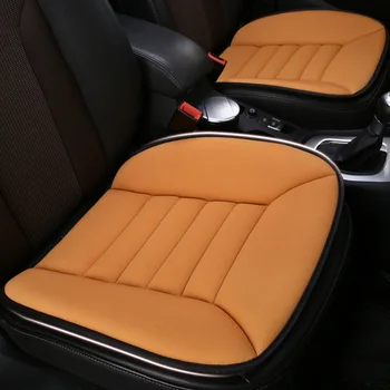 

Hot Soft Breathable Car Front Seat Cushion Pad Four Seasons Universal Car Interior Seat Covers Anti-slip Car Seat Protector Mat