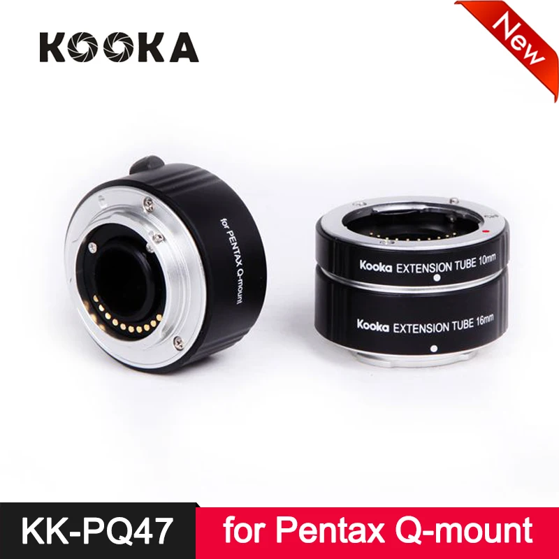 

Micnova KK-PQ47 TTL Metal Extension Tube Set Copper AF Auto Focus for Pentax Q-Mount Camera Lens Close-up Image 10mm 16mm 21mm