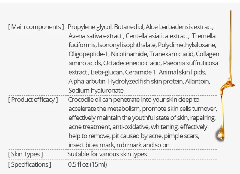Дневной крем для женщин Крокодил ремонт лицо со шрамом сыворотка удаление отбеливание шрамов для точечного лечения акне уход за лицом ремонт эссенция