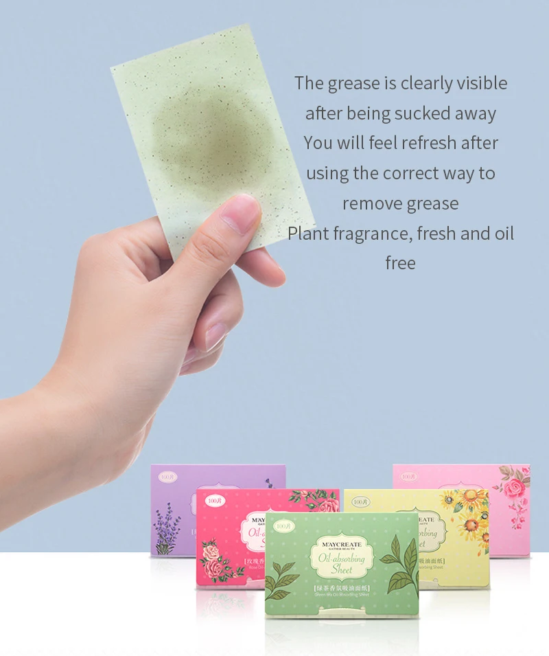 600 шт/6 мешок масло для лица бумажные салфетки поглощающие Мочалка для удаления жира поглощающий лист порошок из зеленого чая розовый уголь жирная бумага для лица