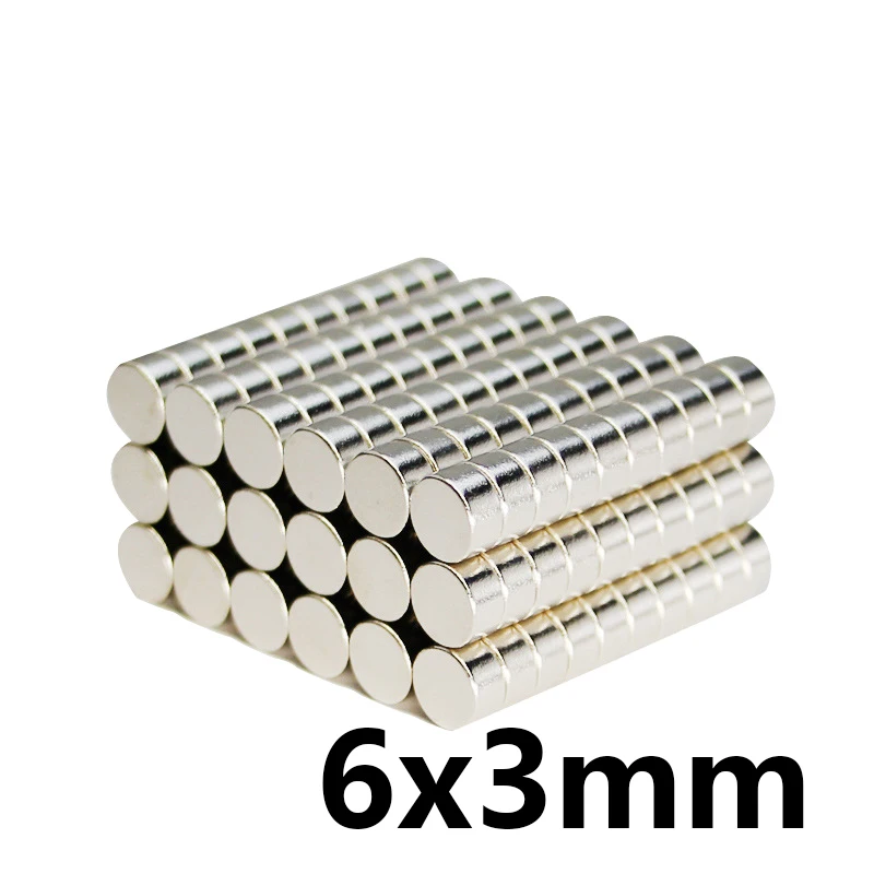 50/100/200/300 шт. 6x3 мм диск насыпью лист неодимовый магнит 6 x 3 маленькие круглые мощные