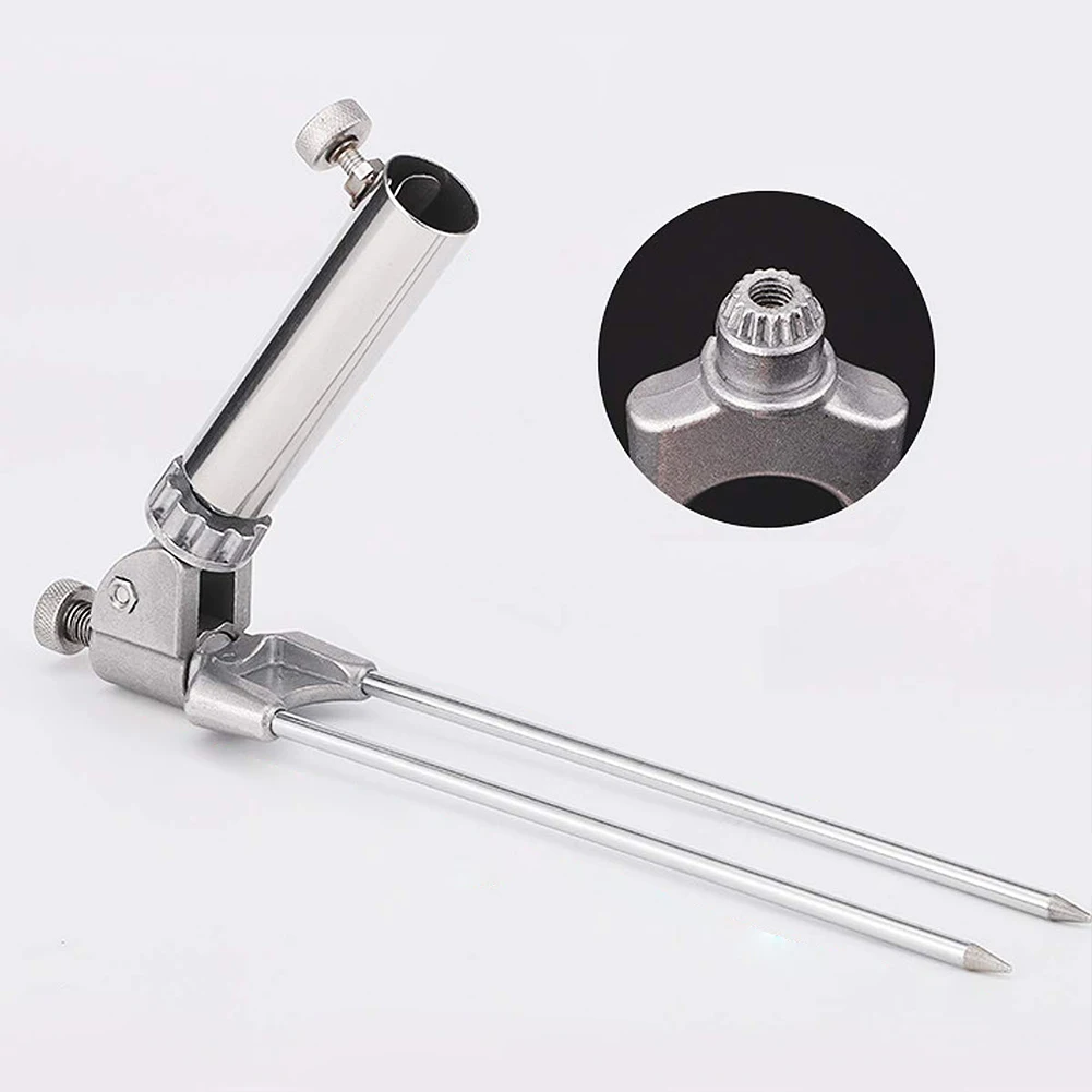 

Clamp Tools Outdoor Easy Install Fishing Rod Holder Ground Stand Adjustable Angle Detachable Vertical Durable Stainless Steel