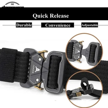 Quick Release Tactical Belt Training Heavy Duty Waist Band Sports Military Army Adjustable