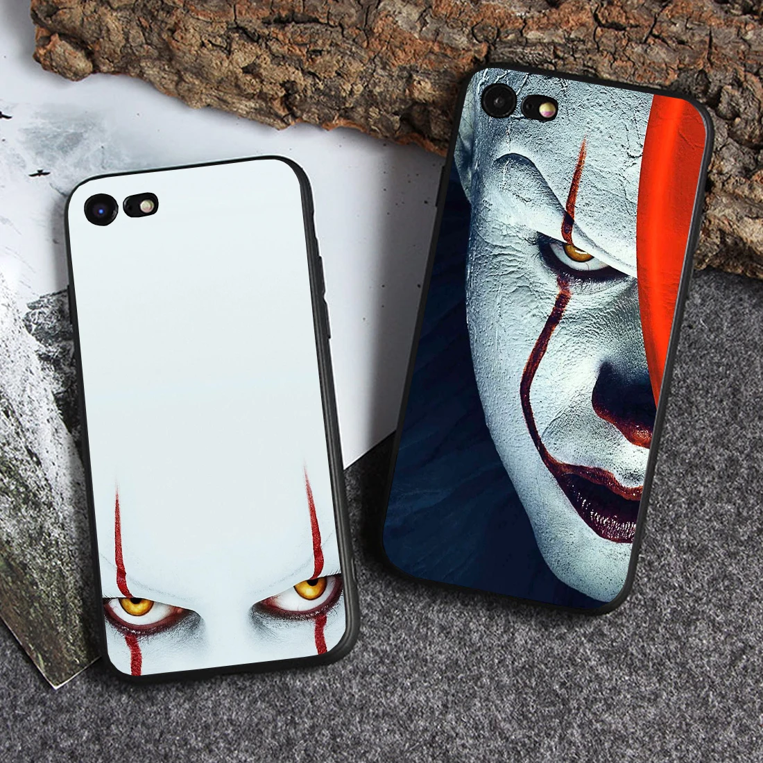 Scary Clown Phone Case Classic game simple Fashion New Silicone Black Sotf TPU Cover for iPhone 5s 5 6s 6 7 8plus X XS XR XSMax