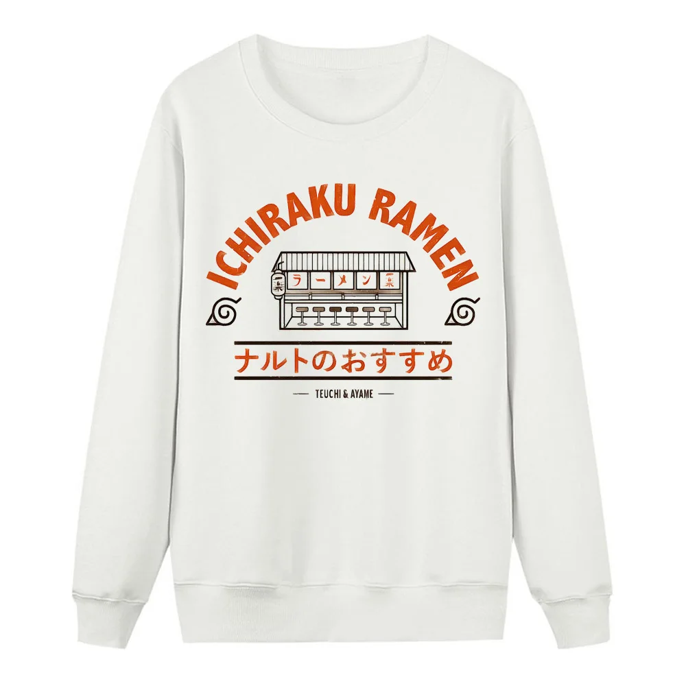 white 6 Наруто Ichiraku Ramen Толстовка в стиле японского аниме для женщин модный спортивный костюм с капюшоном весна зима новые теплые флисовые Свободные толстовки - Цвет: white 6