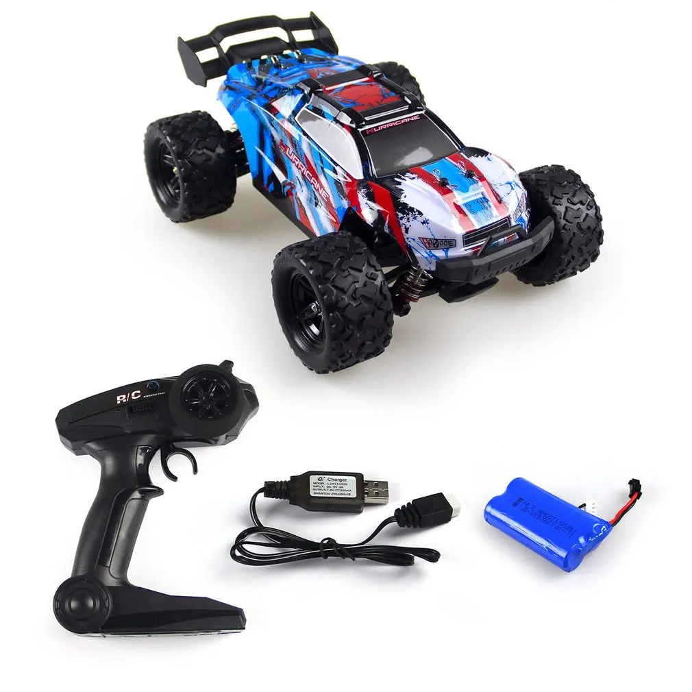 1:18 4WD высокая скорость RC большой ножной автомобиль грузовик 2,4G дистанционное управление внедорожный гусеничный автомобиль модель RTR игрушка для детей подарок - Цвет: red