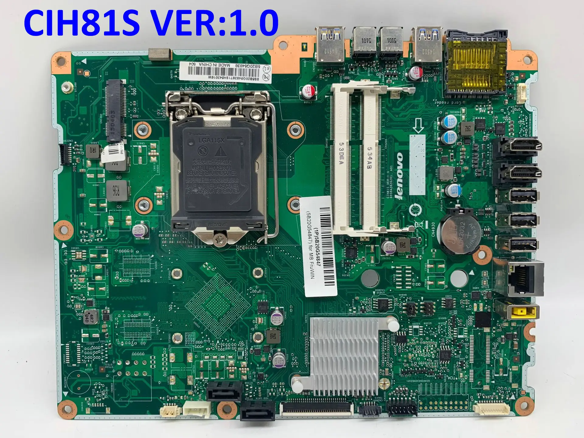 

For Lenovo CIH81S VER:1.0 LGA1150 DDR3 AIO Original Used motherboard