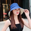 Sun Hat Summer Foldable Bucket Hat for women  Outdoor Sunscreen Cotton Fishing Hunting Cap Anti-UV  wide brim bucket  Sun hat ► Photo 3/6