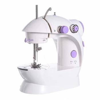 

Mini Electric Handheld Sewing Machine Dual Speed Adjustment with Light Foot Double Threads Pendal Sewing Machine Home Use