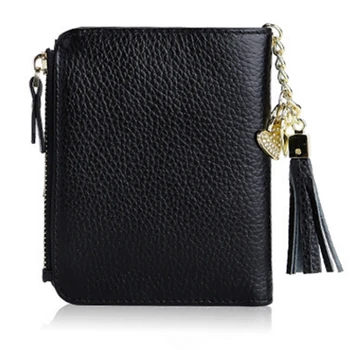 

Women's Mini Soft Leather Bifold Wallet with ID Window Card Sleeve Coin Purse