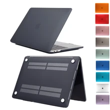Чехол для ноутбука Apple Macbook Mac book Air Pro retina New Touch Bar 11 12 13 15 дюймов матовый жесткий чехол для ноутбука Чехол 13,3
