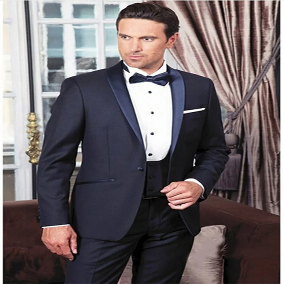 picture color Мужской костюм Smolking Noivo Terno, приталенный, Easculino, вечерние костюмы для мужчин, смокинги для жениха, свадебные, вечерние, на выпускной - Цвет: picture color