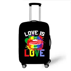 18-32 дюймов Love is Love Rainbow аксессуары «Единорог» чехол для багажа для мальчиков и девочек защитный чехол для чемодана эластичная сумка на