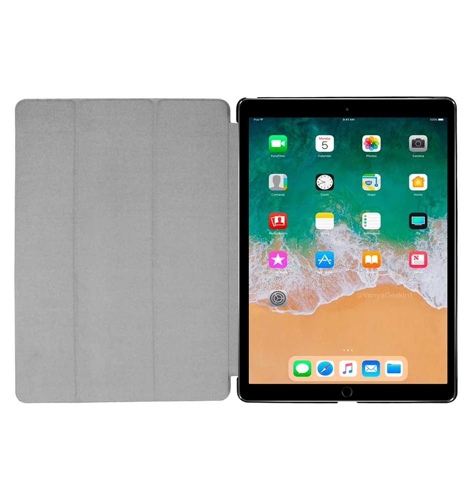 MTT Чехол для iPad Pro 12,9 дюйма ультра тонкий из искусственной кожи трехкратный умный чехол для планшета модель A1584 A1652 A1670 A1671