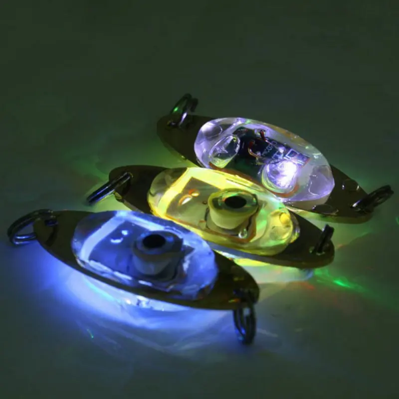 Лампа-вспышка 6 см/2,4 дюйма светодиодный подводный светильник с глубокими каплями в форме глаз для рыбной ловли кальмара