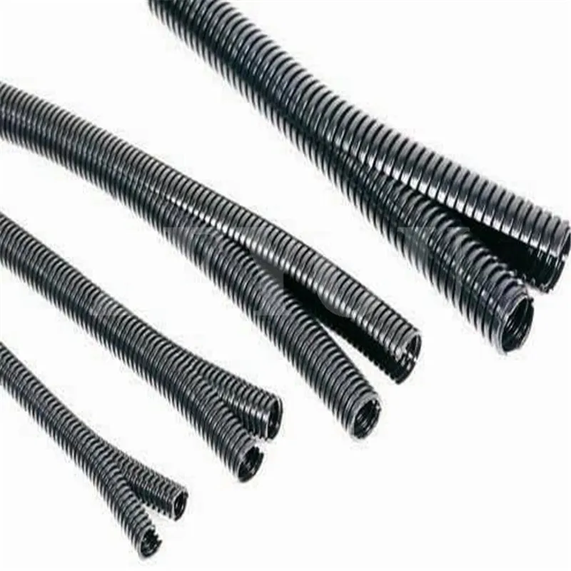 1 meter ID12.8*OD18.7mm PA Nylon double deck split corrugated tube for wire and cable protection