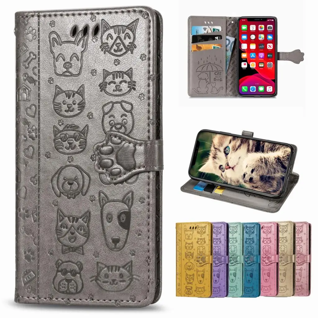 S10 Custodia Per Cellulare Semplice Per Cani Custodia Per Cellulare Samsung S10 Pu Custodia In Pelle Per Cellulare Carcasa Custodia Per Samsung Galaxy