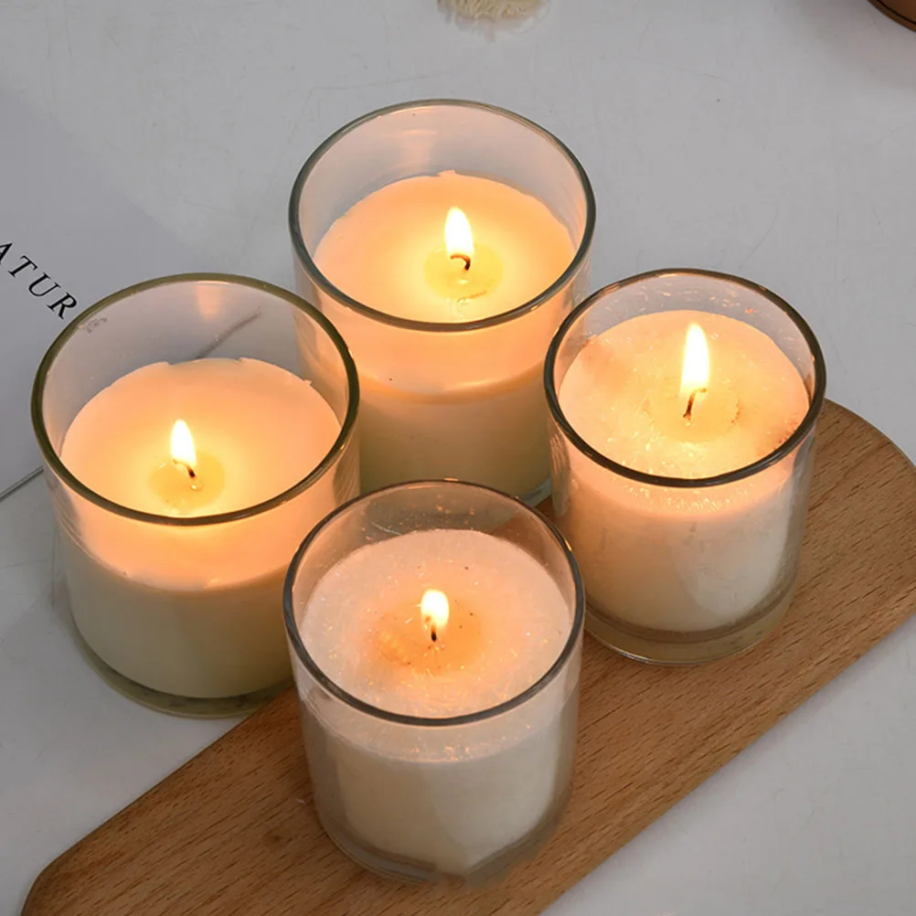 Glass Cup Holders Simple Style Container 4pcs glass cup holder