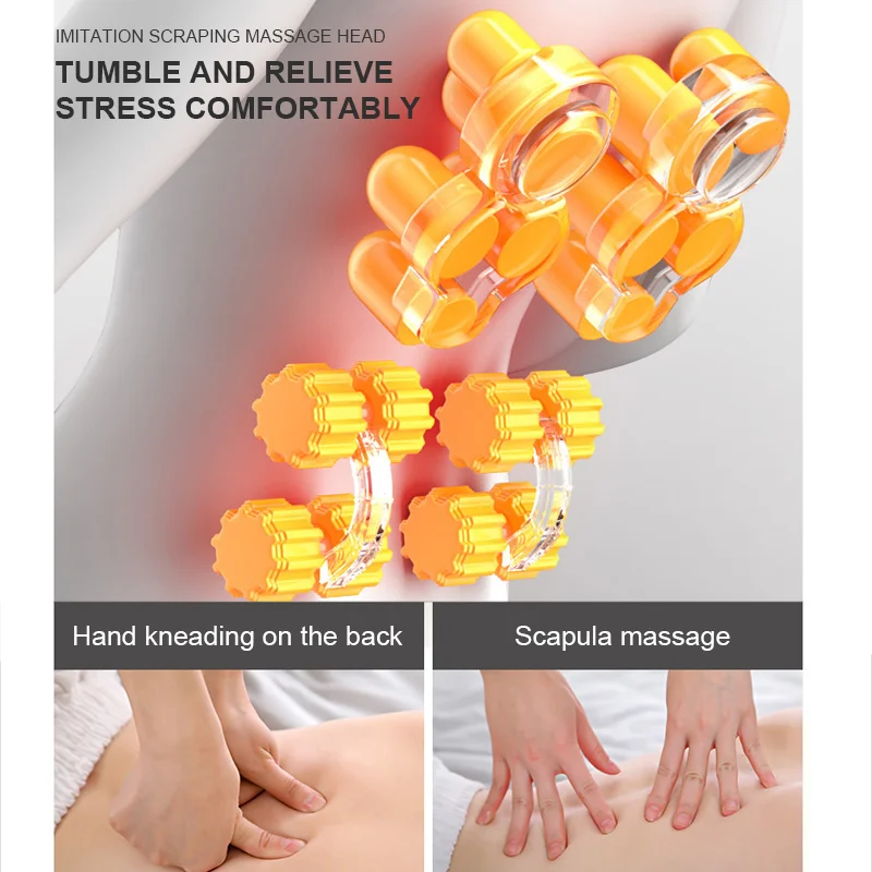 Electric Shiatsu Massage Pillow with Heat for Neck and Back Pain Relief