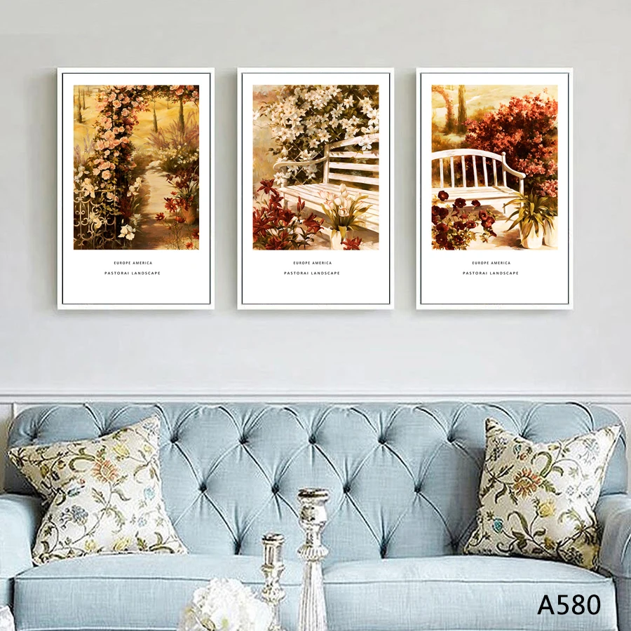 

Flowers Frameless Decorative Painting Nordic Style Oil Painting Poster Wall Art Printing Home Decoration