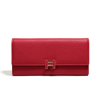 

Women Wallet Buckle Litchi Faux Leather Wallets Holder Clutch Card Coin Package Lady Purse PU Trifold Phone