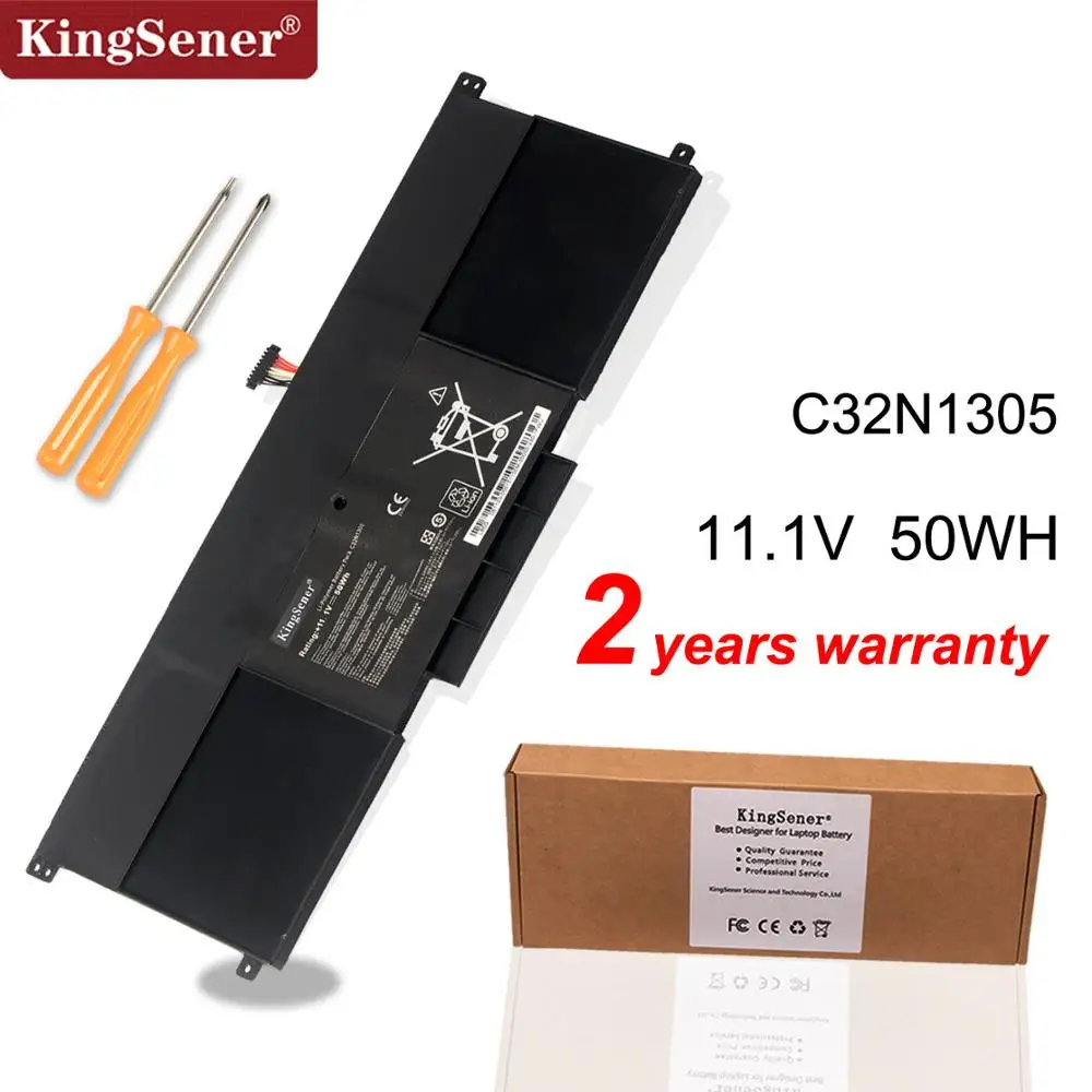 Kingsener C32N1305 Аккумулятор для ноутбука ASUS Zenbook UX301 UX301L UX301LA C4003HUX301LA4500 1A 1B|Аккумуляторы