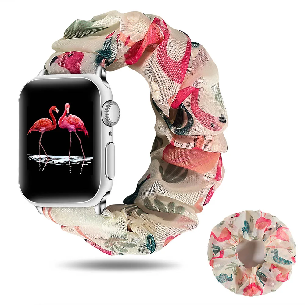 2 in 1 Summer Chiffon Apple Watch Band + Hair Scrunchie