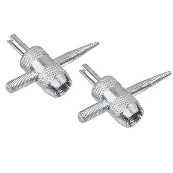 

2pcs 4 Way Tire Valve Stem Core Remover Installer Tools for Car Truck Tire Screwdriver Valve Tire Repair Tools