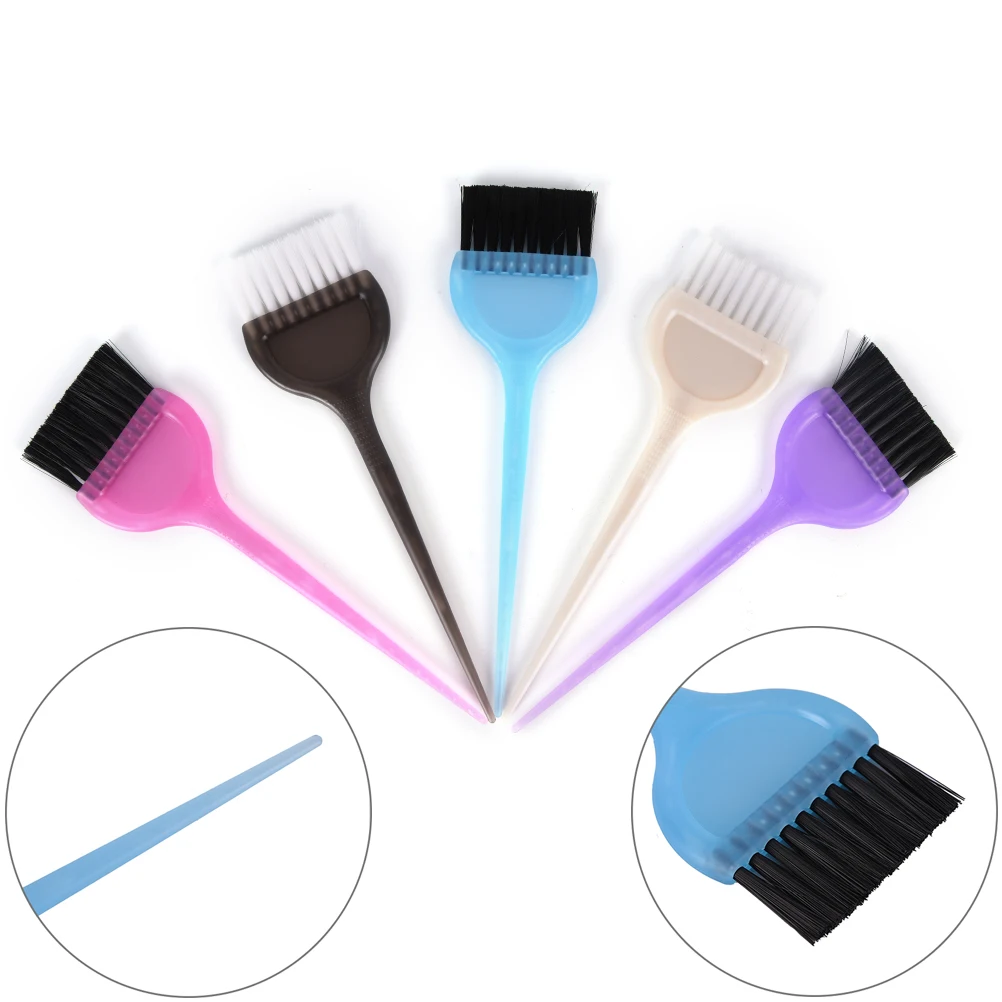 Women 1Pc Plastic Hair Dye Color Comb Brushes Color Random Hair Styling Tools