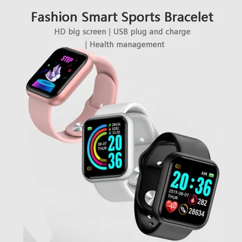 

D20 Pro Smart Watch Bluetooth Watches Sport Fitness Tracker Bracelet Heart Rate Monitor Blood Pressure Wristband for Android iOS