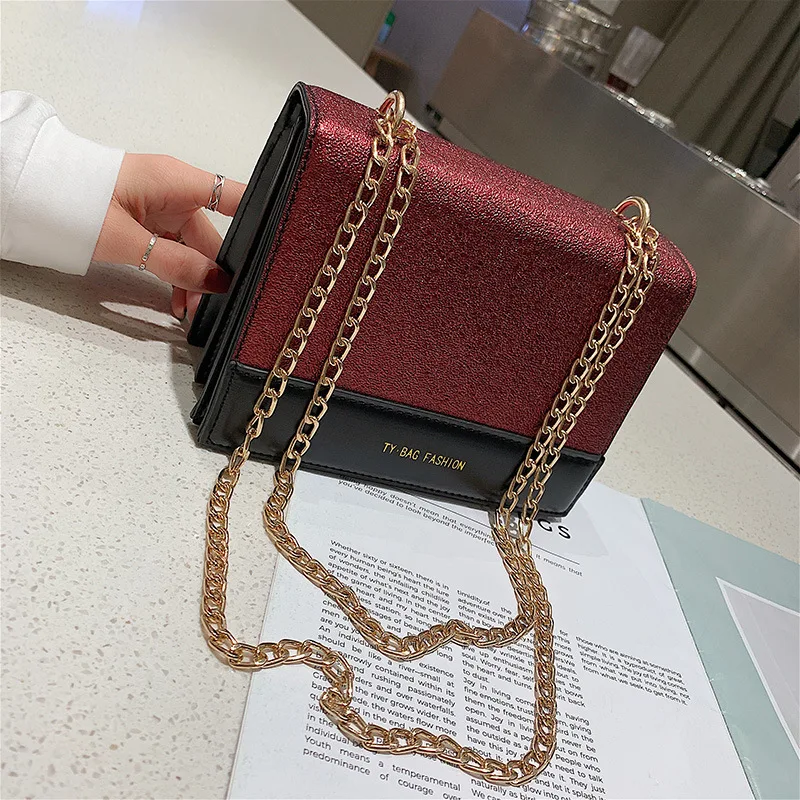 

2019 New Style Stereo Bright Surface Square Sling Bag Star Shoulder Oblique WOMEN'S Bag