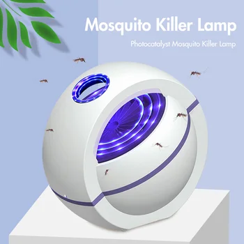 

2020 USB Powered Mosquito Killer Lamp 1m Electric No Noise 360° Insect Killer Bug Zapper Mosquito Trap Light For Bedroom Home