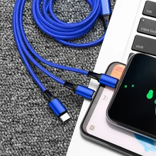 Горячая 3 в 1 Micro usb type C кабель для зарядного устройства Мульти Usb порт несколько Usb кабель для зарядки Usbc кабели для мобильных телефонов для samsung
