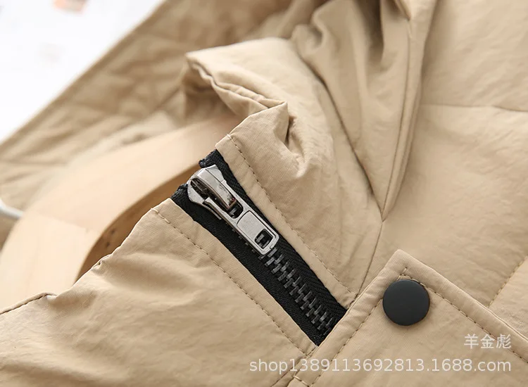 18 Autumn And Winter New Style Simple Korean-style Boyfriend-Style Large Pocket Solid Color Loose-Fit Hooded Thick Cotton Overco