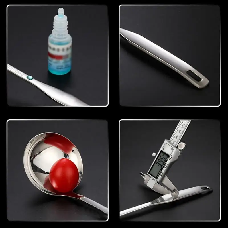 Kapmore 1pc Stainless Steel Thicken Soup Ladle Slotted Ladle Spoon For Cooking Kitchen Tools Accessories Kitchen Utensil