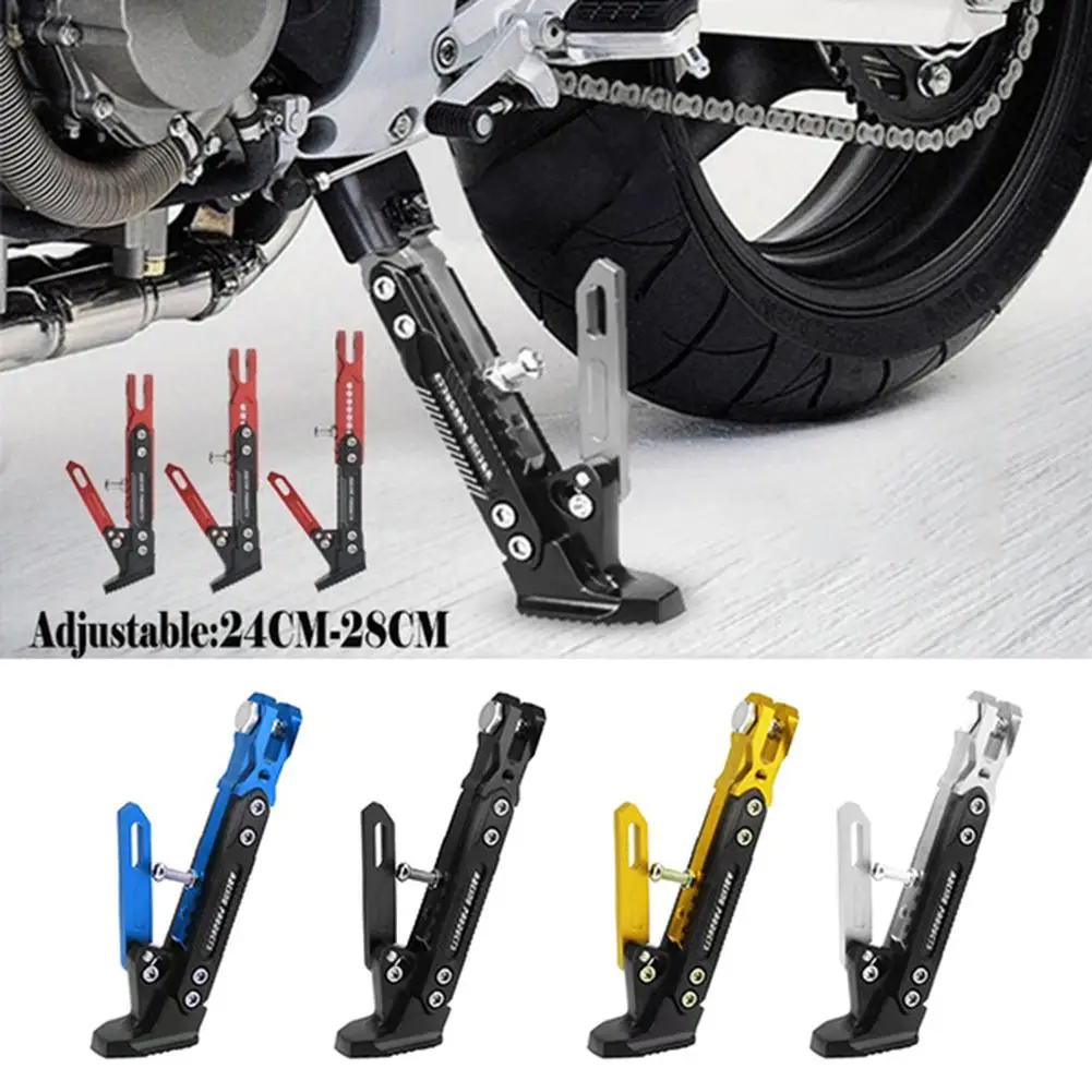 

Motorcycle Universal Adjustable Metal Foot Kickstand Electrombile Support Side Stand Motorcycle Accessories caballete motor