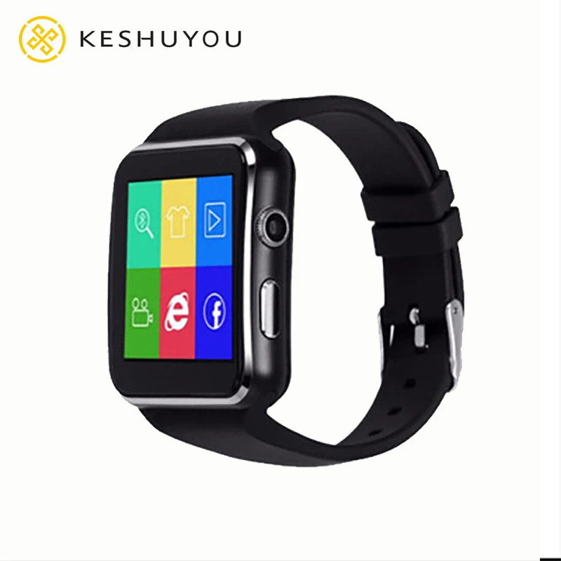 X6 Curved Screen Smart Watch With Bluetooth Camera Facebook WhatsApp Support SIM TF Card Call Smartwatch For Android Phone DZ09