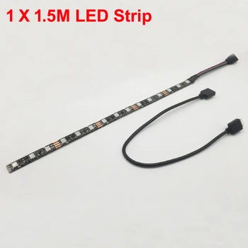 

LED Strip Light RGB for 12V Motherboard Control / PC Computer case 50CM 1M 2M with 4 Pin RGB-Header(+12V,G,R,B) Extension Wire