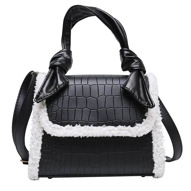 

iVog New Arrival Everyday Female Small Messenger Shoulder Handbag cc Fur PU Fashion Hand Bags for Women 2019