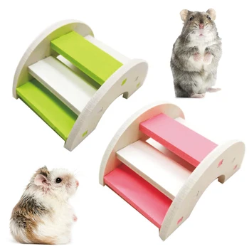 

Bridge Eco-friendly Toy For Pet hamster Wooden Bridge Hamster Hamster Toy Wooden Bridge Hamster Supplies Wooden