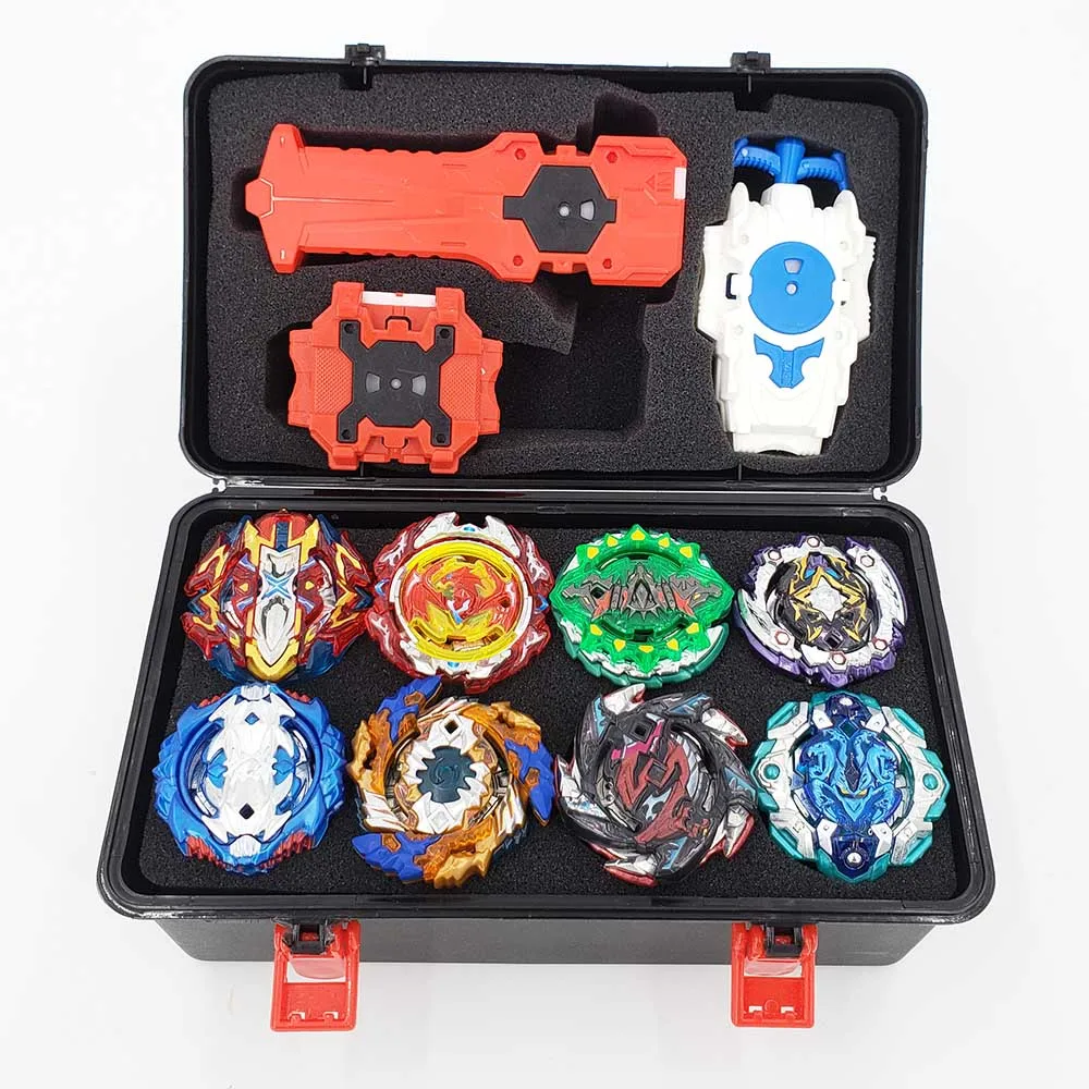 Meilleur Top Beyblade Burst Bey Blade jouet métal Funsion Bayblade Set boîte de rangement avec poignée lanceur boîte en plastique jouets pour enfants