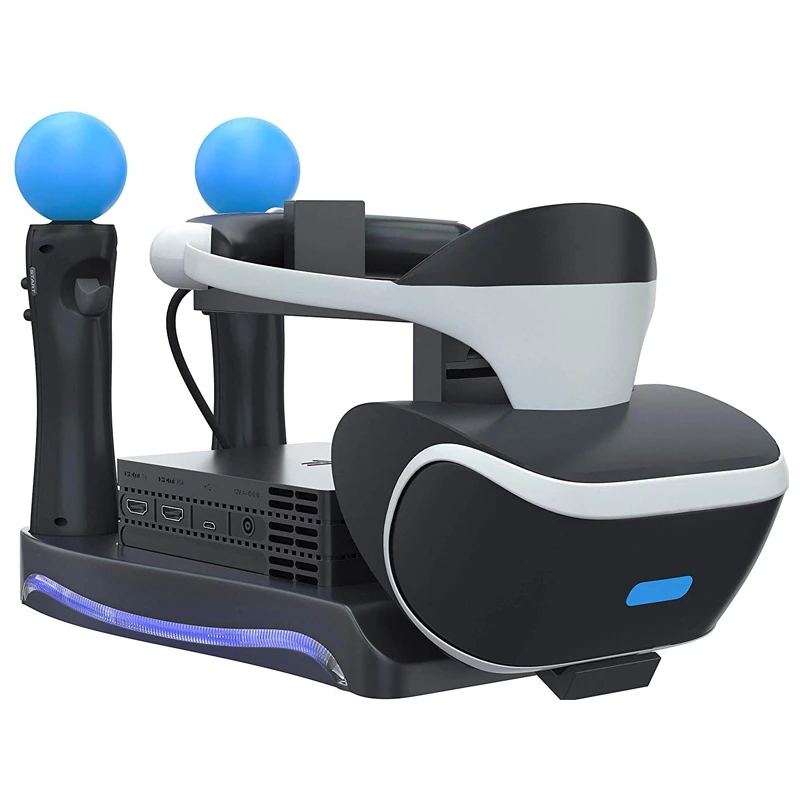 4 в 1 игровая ручка зарядное устройство кронштейн для sony PS4 VR второго поколения игровой контроллер зарядное устройство База гарнитура Подставка для зарядки