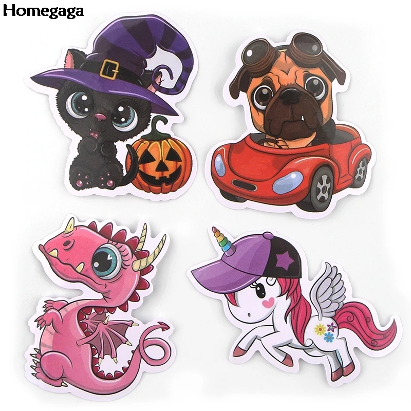 Homegaga 40 шт./компл. с героями мультфильмов милые домашние наклейки животных наклейки скейтборд Чемодан наклейки Наклейки на стены подарки для детей D2557