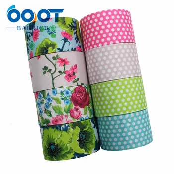 

OOOT BAORJCT I-1912214,10yards 38mm,Colored dots Thermal transfer Printed grosgrain Ribbons,Clothing DIY handmade materials