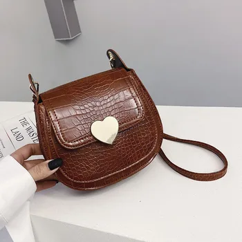 

Stone pattern Mini Crossbody bags For Women 2020 Quality PU Leather Ladies Chain Designer Handbags Lock Shoulder Messenger Bag