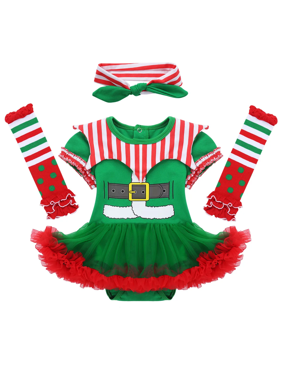 Комбинезон для новорожденных; платье; первая детская одежда на Рождество; Рождественский эльфийский наряд для девочек; коллекция года; рождественские платья; Одежда для младенцев; комплект из 3 предметов