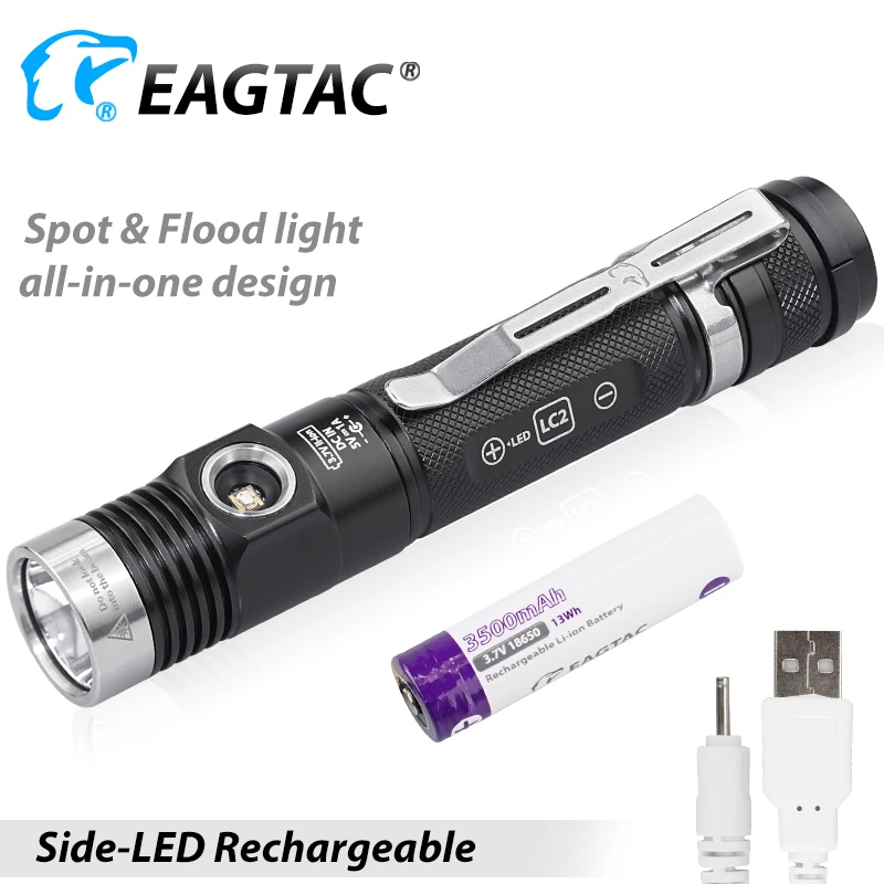 EAGTAC DX30LC2-SR Цвет XPL HI 365NM 395NM УФ светодиодный Перезаряжаемые фонарик изготовленный на заказ гравировальный супер яркий фонарь 18650 Батарея