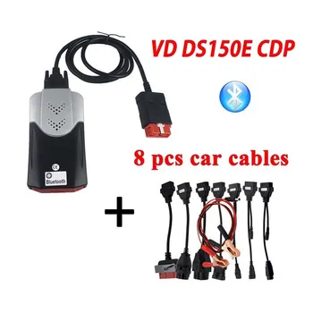 

2020 vd tcs cdp Obd Obd2 Scanner For Delphis vd DS150E cdp 2016.R0 Bluetooth For Car Trucks Diagnostic Tool+8 Pcs Car Cables